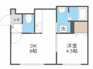 新道東駅 徒歩9分 2階の物件間取画像